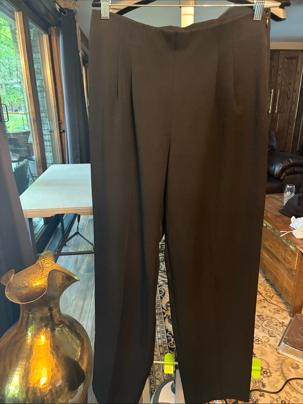 JM Collection Black women’s high-waisted slimming Dress Pants,
Size 12